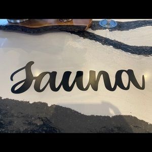 Sauna sign